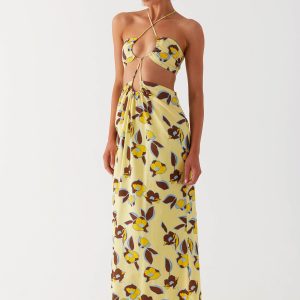 Nora Linen Maxi Dress - Primrose