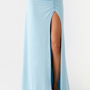 Ocean Plunge Maxi Skirt - Blue