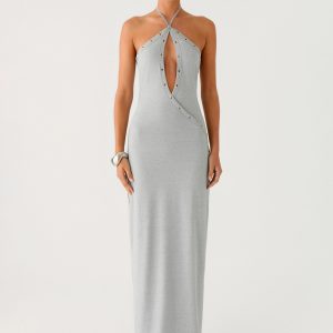 Off The Bass Maxi Dress - Grey