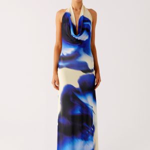 Only A Feeling Cowl Neck Maxi Dress - Heirloom Floral