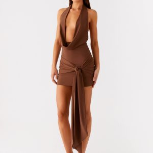 Orchard Mini Dress - Chocolate
