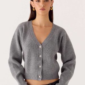 Orla Knit Sweater - Grey