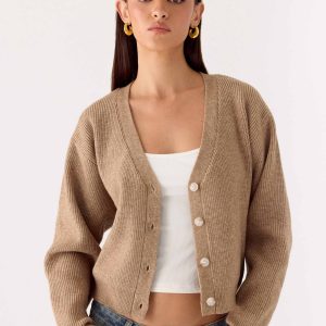 Orla Knit Sweater - Taupe