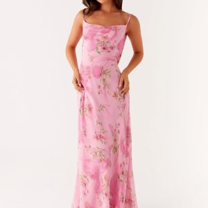 Orlando Maxi Dress - Pink Floral Print