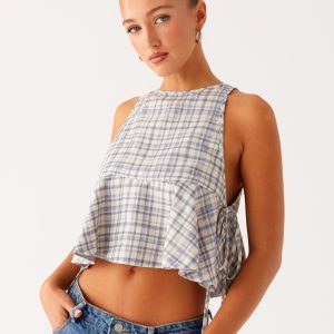 Osborne Halter Top - Check