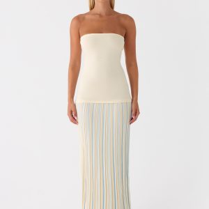 Otillie Knit Maxi Dress - Yellow