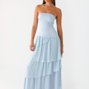 Our Story Maxi Dress - Pastel Blue