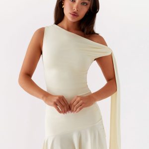 Palm House Mini Dress - Yellow