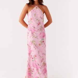 Pascal Maxi Dress - Pink Floral Print