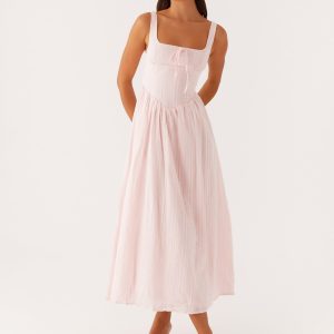 Pascuelle Midi Dress - Pink