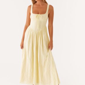 Pascuelle Midi Dress - Yellow
