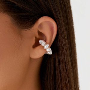 Pearl Drop Ear Cuff - Pearl