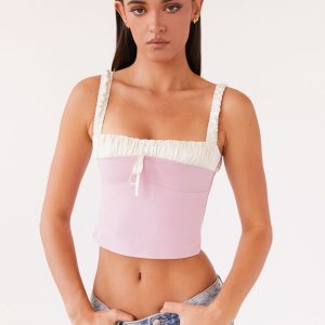 Ryder Bustier Top - Pink