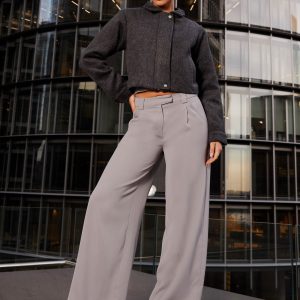 Lexi Jayde Wool Zip Jacket - Dark Grey