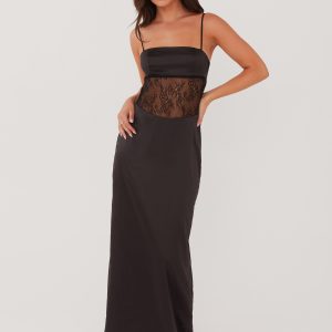 Palais Royale Lace Maxi Dress - Black