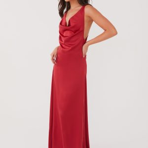 Musa Maxi Dress - Cherry Red