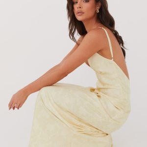 Sorrento Sun Maxi Dress - Yellow Floral
