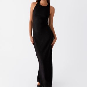 Alice Cut Out Maxi Dress - Black