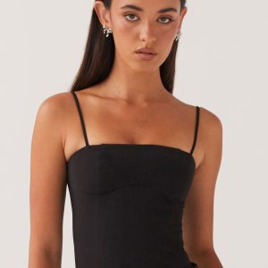 Eliana Crop Top - Black