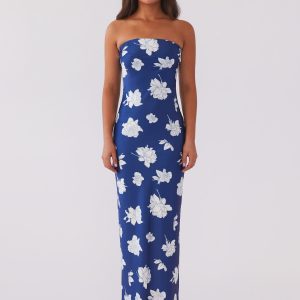 What I Want Maxi Dress - Navy Flora