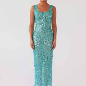 Sweet Essence Maxi Dress - Crystal