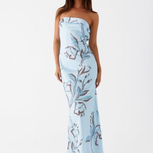 Summer Lover Maxi Dress - Blue Floral