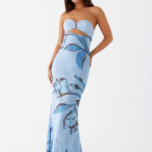 Tropicana Maxi Dress - Blue Floral