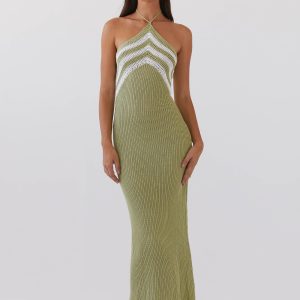 Masterpiece Knit Maxi Dress - Forest