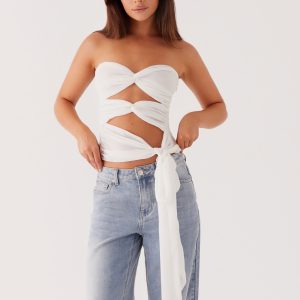 Sunlight Cascade Top - White