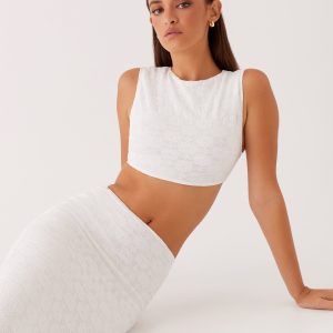 Issey Crop Top - White