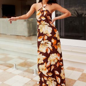 Golden Child Linen Maxi Dress