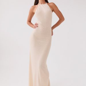 Here With Me Knit Maxi Dress - Sand