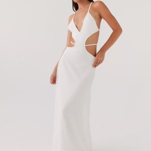 Enchanted Melodies Maxi Dress - White