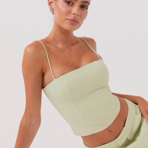 Eliana Crop Top - Green Zest