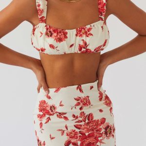 Valencia Villa Bralet Top - Rosa Floria