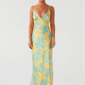 Sorrento Sun Maxi Dress - Golden Bloom