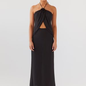 Nightfall Maxi Skirt - Midnight