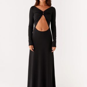 Peru Maxi Dress - Black