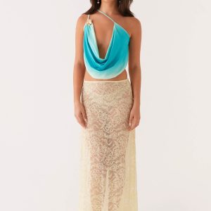 Phoebe Top - Green Gradient