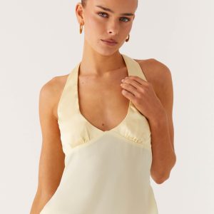 Pollie Halter Top - Yellow