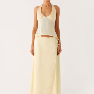 Pollie Maxi Skirt - Yellow