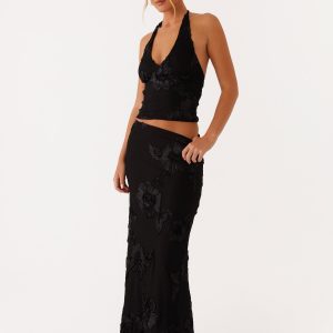 Radiate Maxi Skirt - Black