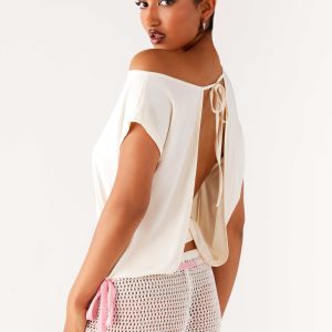 Raeni Off Shoulder Top - Ivory