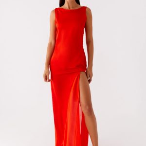 Ramiro Maxi Dress - Red
