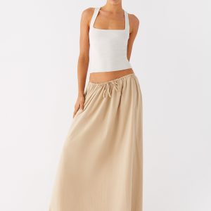 Randy Maxi Skirt - Tan