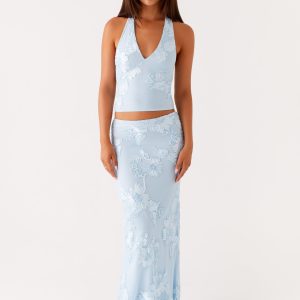 Radiate Maxi Skirt - Blue