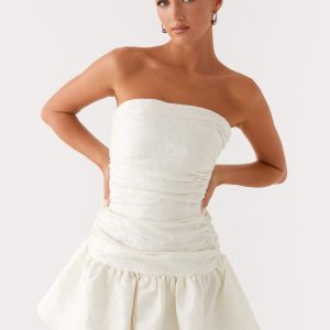 Ray Of Light Mini Dress - White