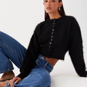 Reign Fitted Cardigan - Black