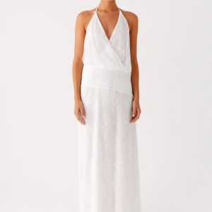 Reinhart Halter Maxi Dress - White
