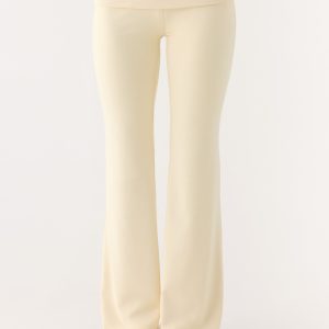Renae Low Rise Pants - Baby Yellow